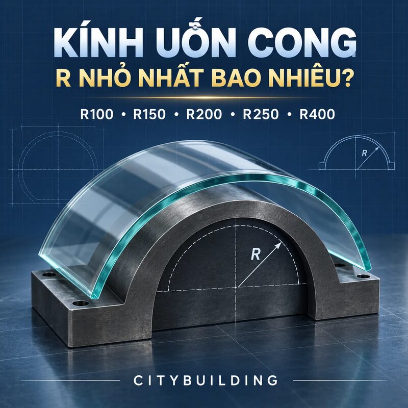 Kính Uốn Cong R Nhỏ Nhất Bao Nhiêu Theo Từng Độ Dày?