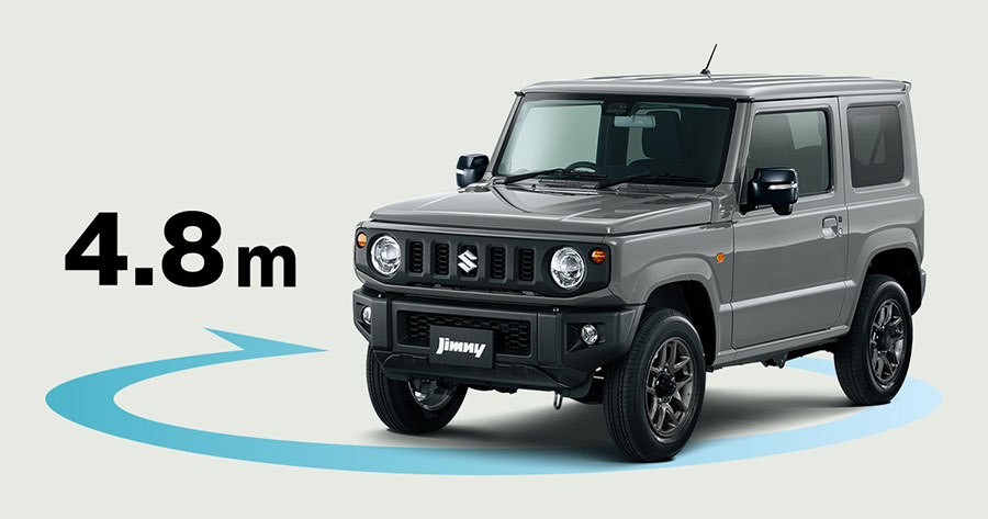 Bán kính vòng quay xe Suzuki Jimny