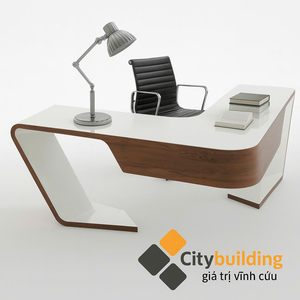 💎 BÀN LÀM VIỆC GỖ CÔNG NGHIỆP CAO CẤP CITYBUILDING | THIẾT KẾ UỐN CONG NGUYÊN KHỐI – HIỆN ĐẠI – TINH TẾ