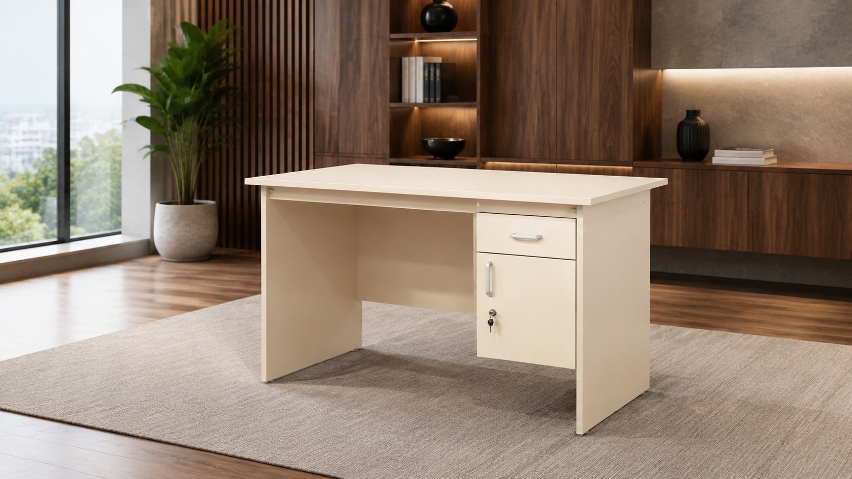 Bàn làm việc ,hộc treo , 1,2m
