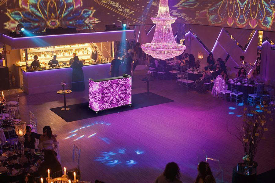 Bàn LED Dance DJ Boot, Bàn LED lễ Tân Khách Sạn, Bàn lễ Tân Quán Karaoke, Kệ để Bàn DJ