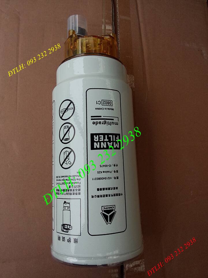 Bán lọc nhiên liệu thô PL 420 MANN-FILTER Howo Sinotruk WEICHAI Camc Jac Shacman...