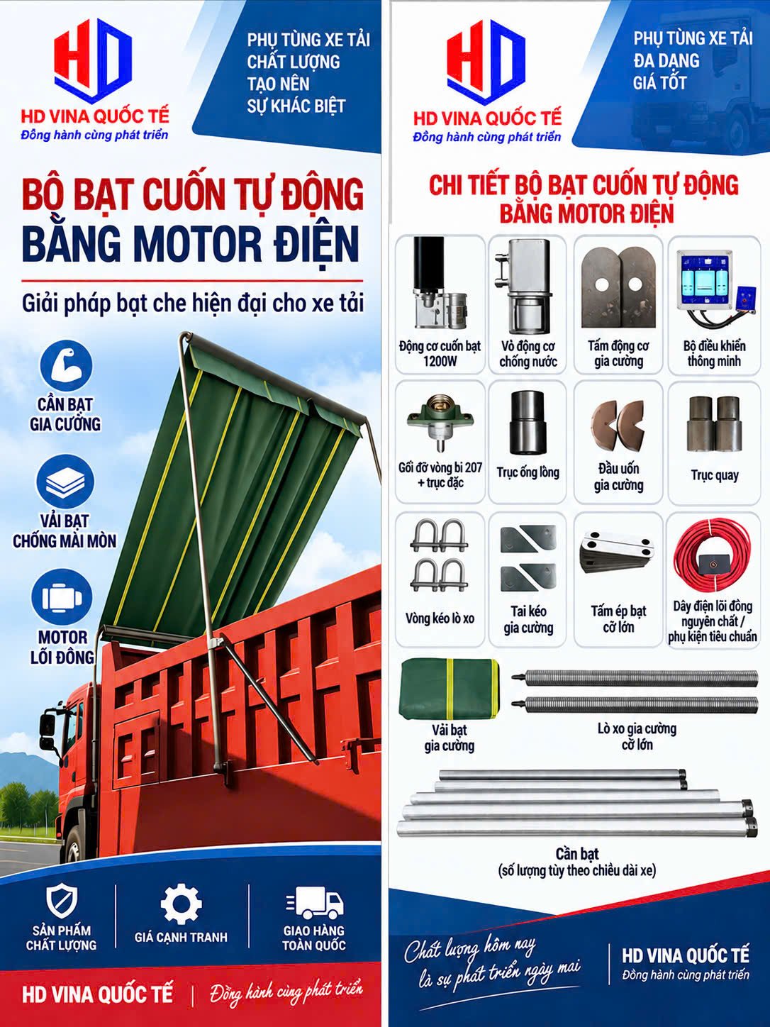 Bán mô tơ bạt chùm, bạt vó xe ben xe đầu kéo mooc ben