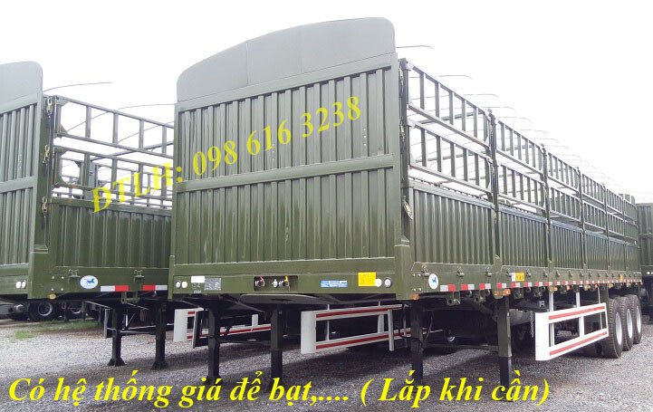 Bán mooc thùng khung mui CIMC 3 trục lốp 12.00R20 11.00R20 12R22.5 sơ mi rơ mooc tải CIMC Chính hãng