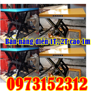 Bàn nâng điện 1 tấn cao 1m, bàn nâng điện cố định Eoslift - Mỹ