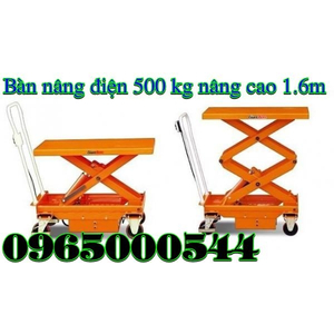 Bàn nâng điện 500 kg - nâng cao 1.6 m