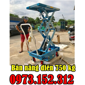 Bàn nâng điện 750 kg cao 1440mm, có bánh xe hiệu Eoslift - Mỹ