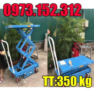 Bàn nâng điện có bánh xe 350 kg cao 1.6m đến từ Eoslift - Mỹ