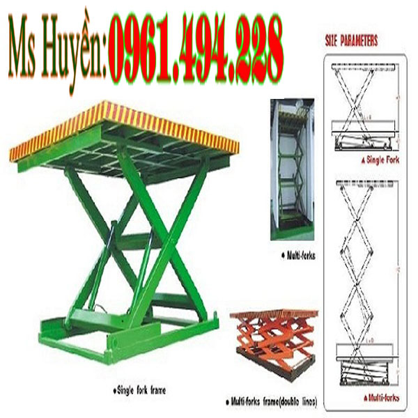 Bàn nâng điện siêu tải trọng 1 tấn 2 tấn nâng 1m7 giá rẻ