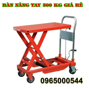 Bàn nâng tay, bàn nâng tay 500 kg nâng cao 1m