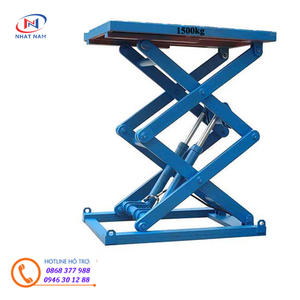 Bàn nâng thủy lực 1500kg chiều cao nâng 1700mm