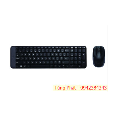 Bàn phím + chuột không dây Combo Logitech MK220 (màu đen)