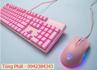Bàn phím + chuột Motospeed CK700 Zeus Optical Switch (Hồng)