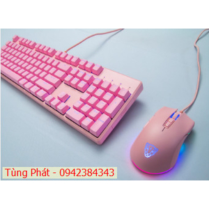 Bàn phím + chuột Motospeed CK700 Zeus Optical Switch (Hồng)