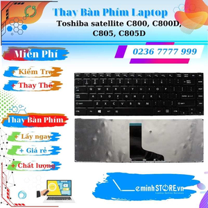 Bàn Phím Laptop Toshiba satellite C800, C800D, C805, C805D
