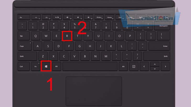 Nhấn tổ hợp Windows + R password windows 10