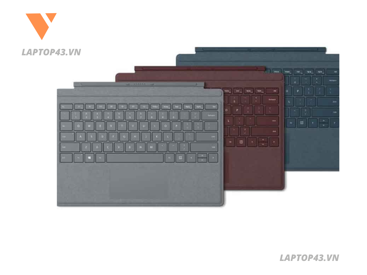 Bàn phím Surface Pro 8, Pro X 1, 2 Microsoft Type Cover keyboard Signature Alcantara, mới nguyên Seal