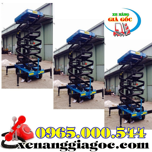 bán thang nâng người cắt kéo