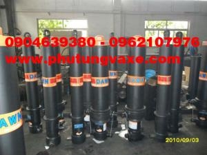 bán tháp ben , thùng dầu thủy lục HYVA 4 đốt chính hãng lắp cho xe Howo, dongfeng, chenglong, CAMC.
