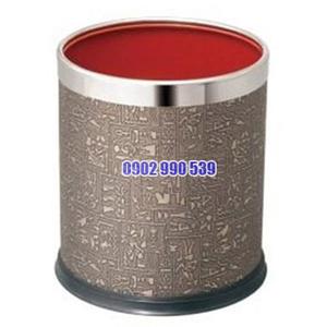 Thùng rác văn phòng màu nâu sang trọng