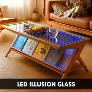 ✨ BÀN TRÀ LED ILLUSION GLASS CAO CẤP CITYBUILDING