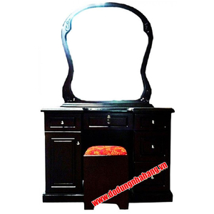 BÀN TRANG ĐIỂM MDF MÀU ĐEN 1 MÉT
