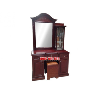 BÀN TRANG ĐIỂM MDF NÂU CÁNH GIÁN 1 MÉT