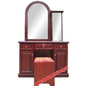BÀN TRANG ĐIỂM MDF NÂU ĐỎ 1 MÉT