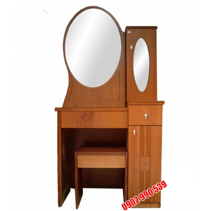 BÀN TRANG ĐIỂM MDF XOAN ĐÀO CỬA LÙA 0.8M