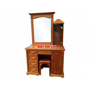 BÀN TRANG ĐIỂM VUÔNG GỖ CĂM XE 1 M ÉT