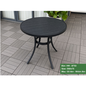 BÀN TRÒN CÀ PHÊ SÂN VƯỜN HW-BT02DD
