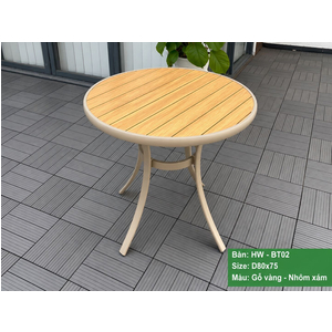 BÀN TRÒN CÀ PHÊ SÂN VƯỜN HW-BT02VN