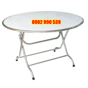 Bàn tròn inox 1,2m