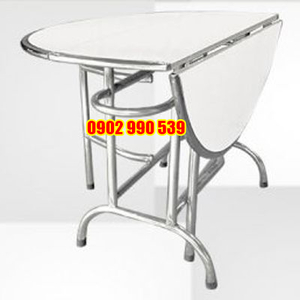 Bàn inox tròn 1,2m xếp