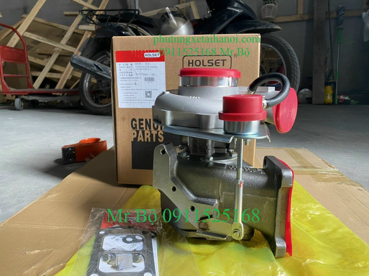 Bán Turbo tăng áp động cơ Howo 371, 375, 420 chính hãng Holset.