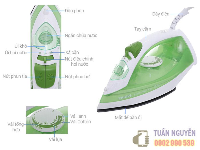 Bàn Ủi Hơi Nước Philips GC1426/79