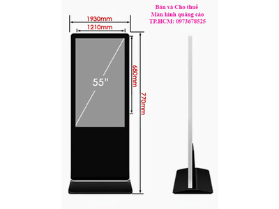 Cho thuê màn hình quảng cáo chân đứng có cảm ứng , một mặt LCD, hai mặt LCD hiển thị tại tp hcm