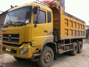 Dongfeng 3 chân cũ xe tải Hoàng Huy 13 tấn đời 2014 thùng dài 95 m