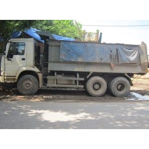 Bán xe ben 3 chân Howo thùng đúc 371 ps cũ 2007 đã qua sử dụng