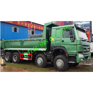 Bán xe ben 4 chân Howo 371 Ps 336 Ps, Loại nhiều nhíp, 9+ 12 lá, Cầu Visai