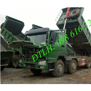 Bán xe ben 4 chân Howo 371 ps, 336 ps thùng vuông, cầu visai, cầu dầu giá tốt nhất Hà Nội