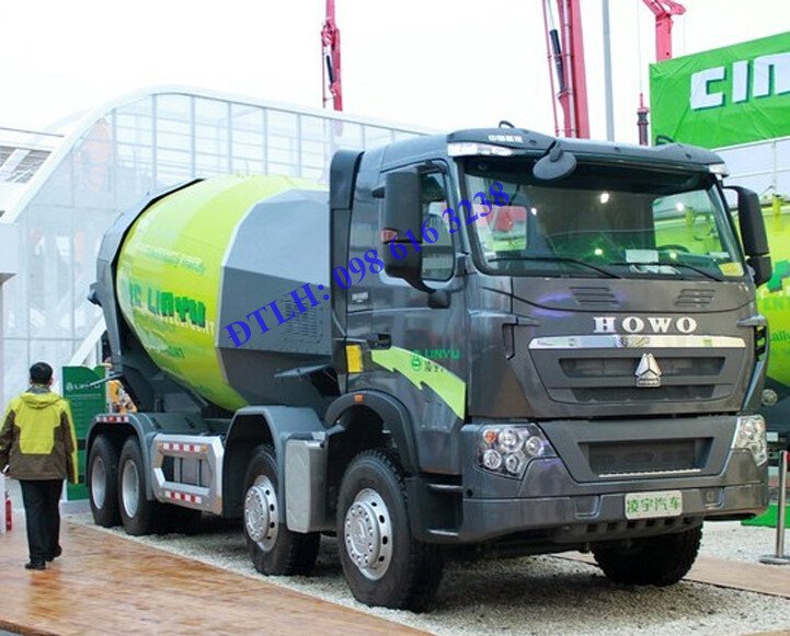Bán xe trộn bê tông 4 chân cabin Howo A7 12 m3, 14 m3, 16 m3, 18 m3 giá tốt nhất
