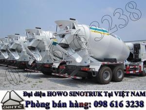 Bán xe trộn bê tông Howo 10 m3 khối giá tốt nhất rẻ nhất