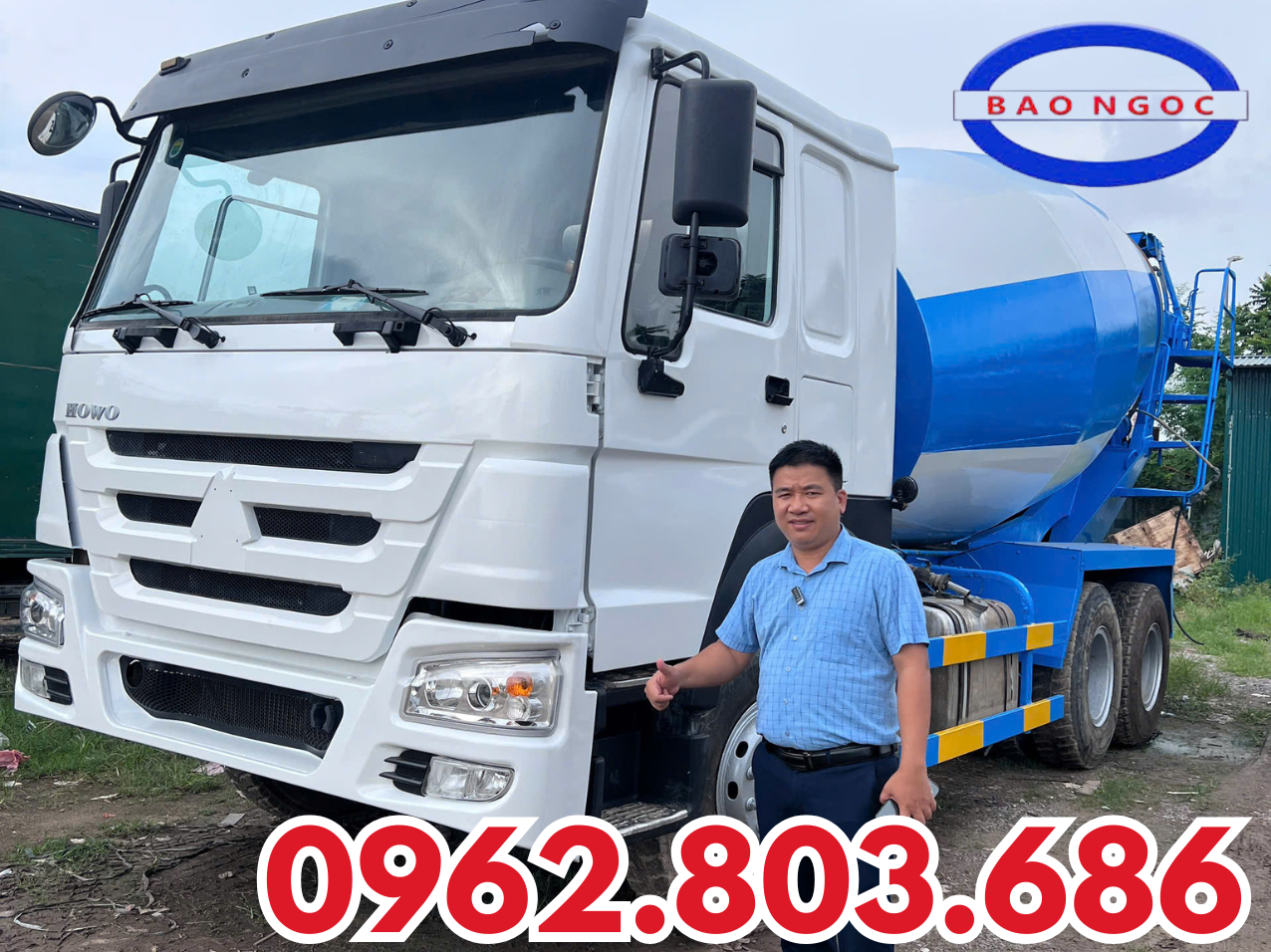 BÁN XE TRỘN BÊ TÔNG HOWO 12 KHỐI – MÁY CƠ