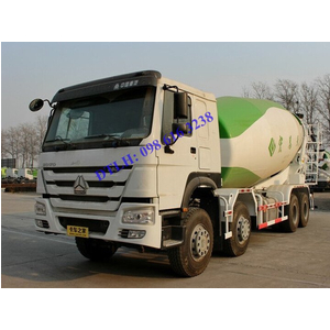 Bán xe trộn bê tông 4 chân HOWO 12 14 16 18 khối, động cơ 380 Ps giá tốt nhất tại Hà Nội