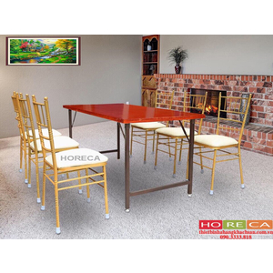 Bàn ghế nhà hàng tiệc cưới - ghế nhà hàng Tiffany trắng TFN-004
