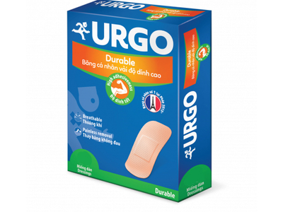 Băng Cá Nhân Vải Độ Dính Cao Urgo Durable 102 Miếng