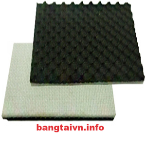 Băng tải carô đen dày 1.8mm 2 lớp bố