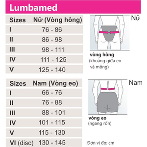 Đai lưng cột sống Lumbamed Basic