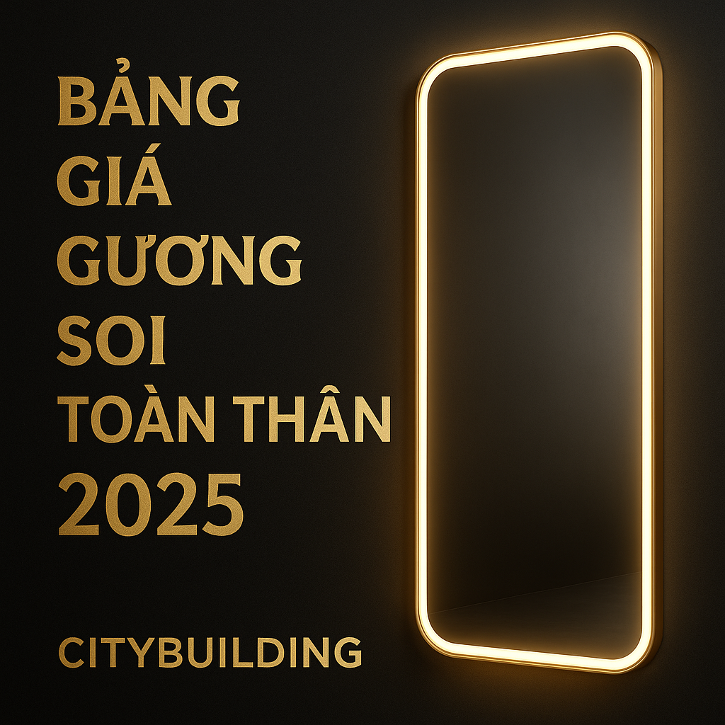 ✨ BẢNG GIÁ GƯƠNG SOI TOÀN THÂN THEO YÊU CẦU – CITYBUILDING | XƯỞNG SẢN XUẤT GƯƠNG CAO CẤP TẠI HÀ NỘI & TP.HCM